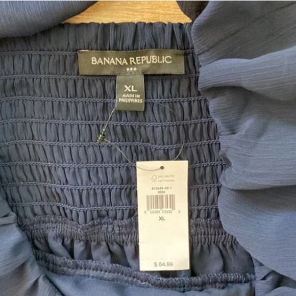 NWT Banana Republic Navy Sleeveless Flowy Blouse, Women’s Size XL. - Picture 5 of 16